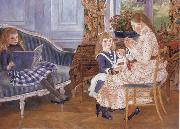 Pierre-Auguste Renoir Children-s Afternoon at Wargemont Spain oil painting artist